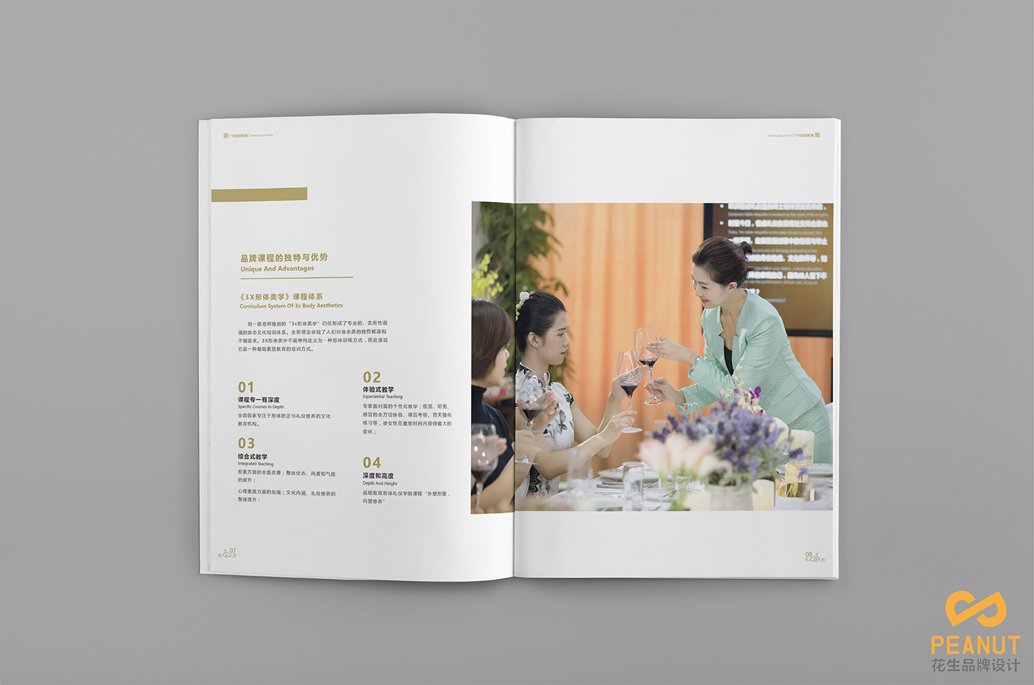 培訓畫(huà)冊設計,禮儀宣傳冊設計,教育行業(yè)畫(huà)冊設計